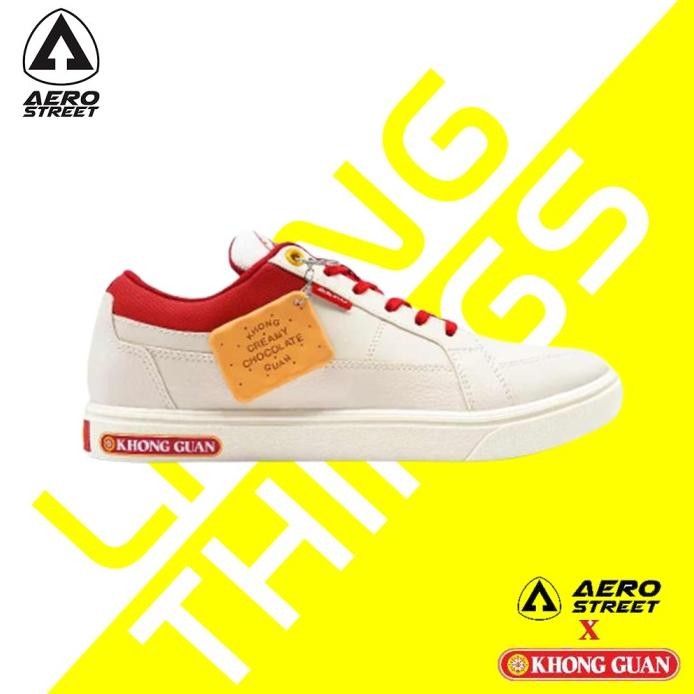 Terlaris Aerostreet X Khong Guan - Sepatu Sneakers Casual Biskuit Kongguan Kong
