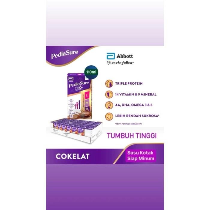 

Pediasure Go Vanila Cokelat Susu Kotak Uht 110Ml Siap Minum