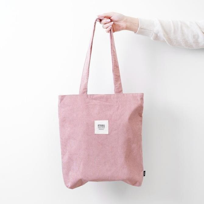 Sale Ataru Tote Bag Corduroy - Pink