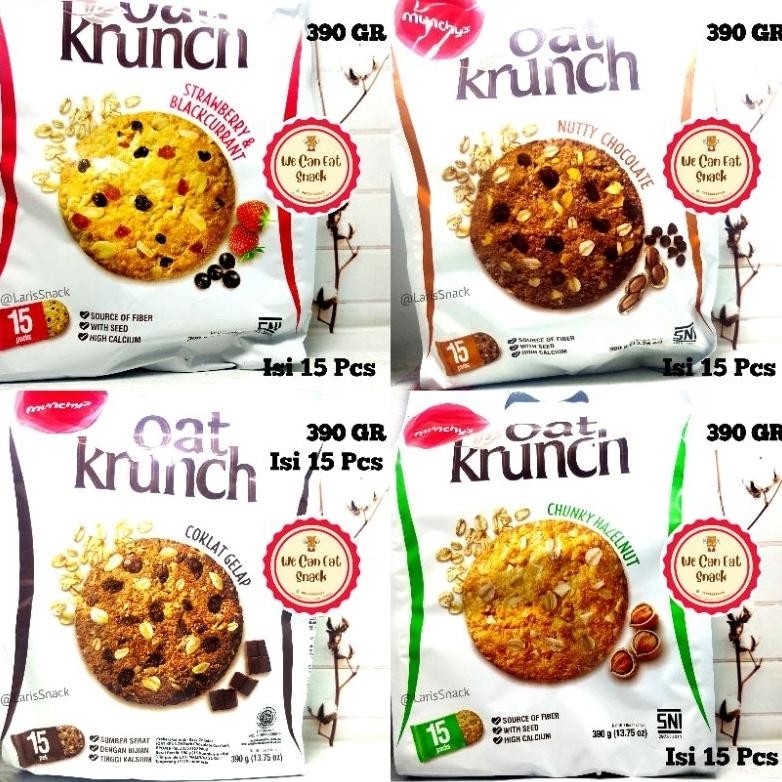 

TERLARIS Oat Krunch Chocolate/Strawberry/Hazelnut/Nutty Coklat 390gr Siap kirim