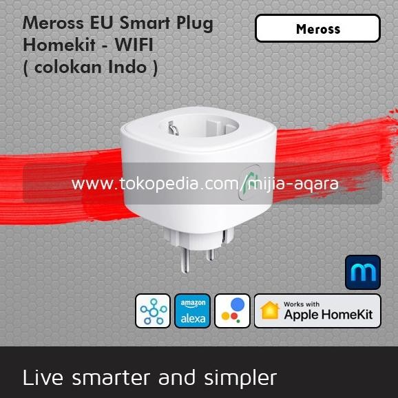 Meross Smart Plug Colokan Soket Indo Homekit - Wifi