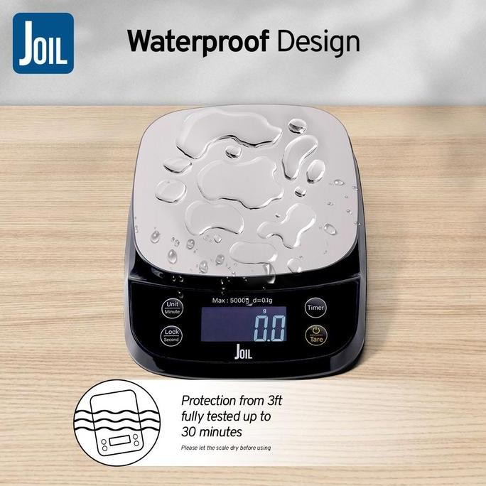 JOIL TIMBANGAN DAPUR DIGITAL 5KG & 10KG WATERPROOF CHARGER - D16