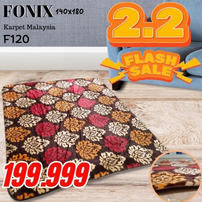 Sale Karpet Busa Fonix Malaysia Bulu Super Lembut Anti Slip 140X180 F120