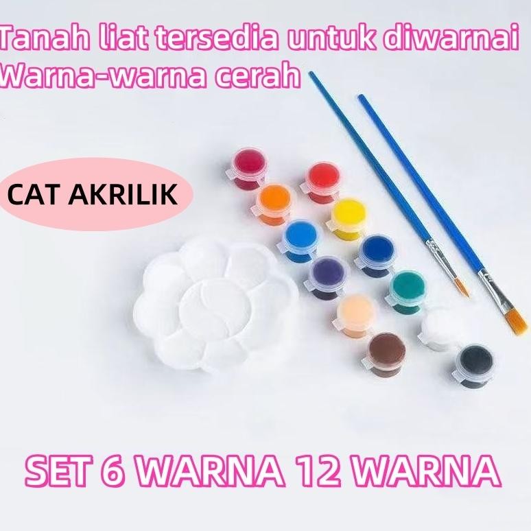 

redi Cat Akrilik Set 6 Warna 12 Warna/Cat Akrilik Kanvas Lukisan Kanvas Cat Cat Akrilik 3ml