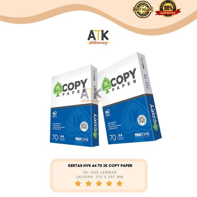 

tyS Kertas HVS A4 70 IK Copy Paper atk