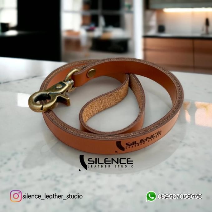

new !!! TALI LANYARD KULIT - TALI ID CARD HOLDER KULIT KAITAN BESI murah