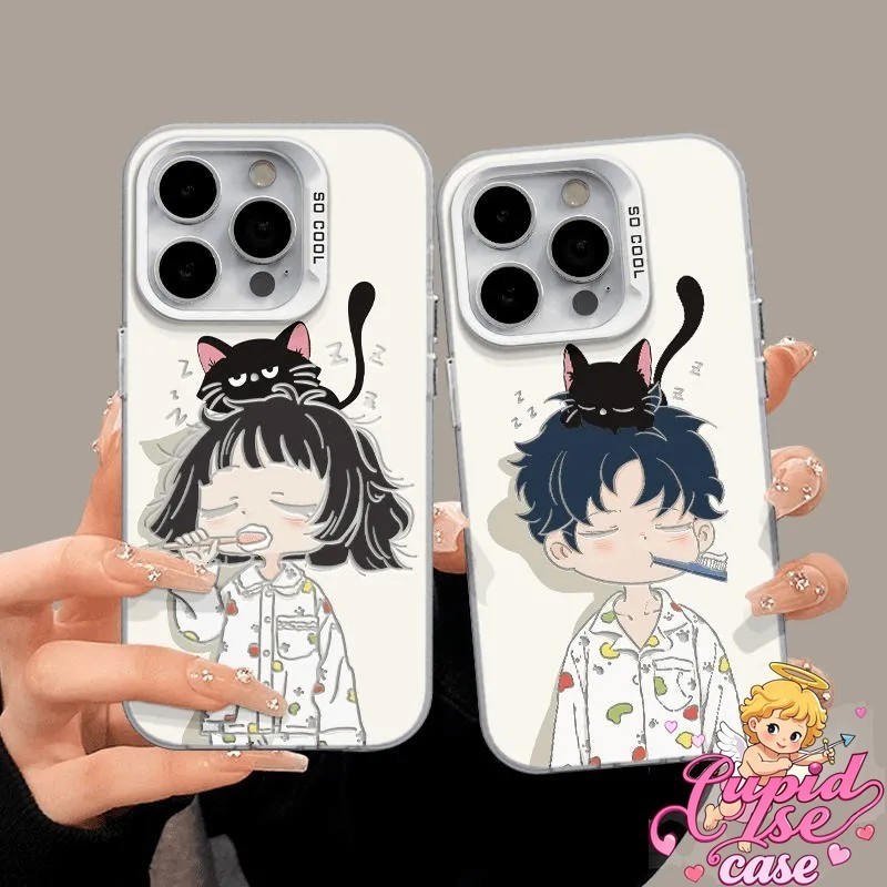 Casing Pasangan Catman dan Catwoman Realme 5 5i 6i C3 7 8 9i 11 12 PRO MAX 12 Plus C2 A1K C11 C12 C1