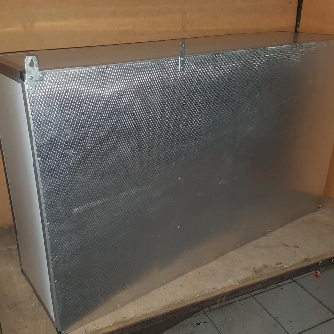 RAK GANTUNG LEMARI DAPUR KITCHEN SET ATAS ALUMINIUM KACA 3 PINTU