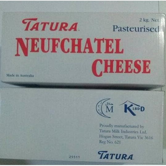 

Sale Khusus Gojek / Grab Cream Cheese Tatura Neufchatel @2Kg
