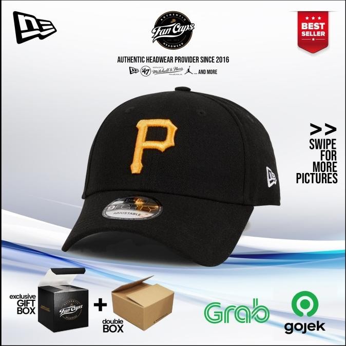 [ORIGINAL] Pittsburgh Pirates 9FORTY Cap - Black | Topi New Era