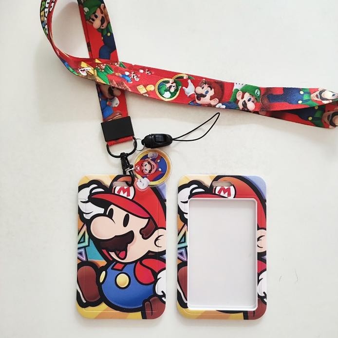 

new !!! ID Card Holder Name Tag Lanyard / Kalung Wadah Kartu Super Mario Bros murah