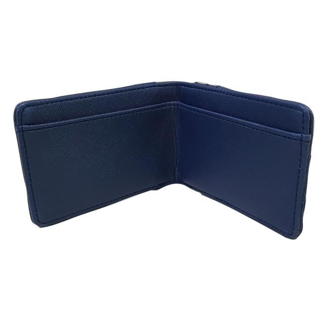 

new !!! Lanyard Kulit Magnet ID Card Holder Name Tag Kulit Mewah Biru Navy murah