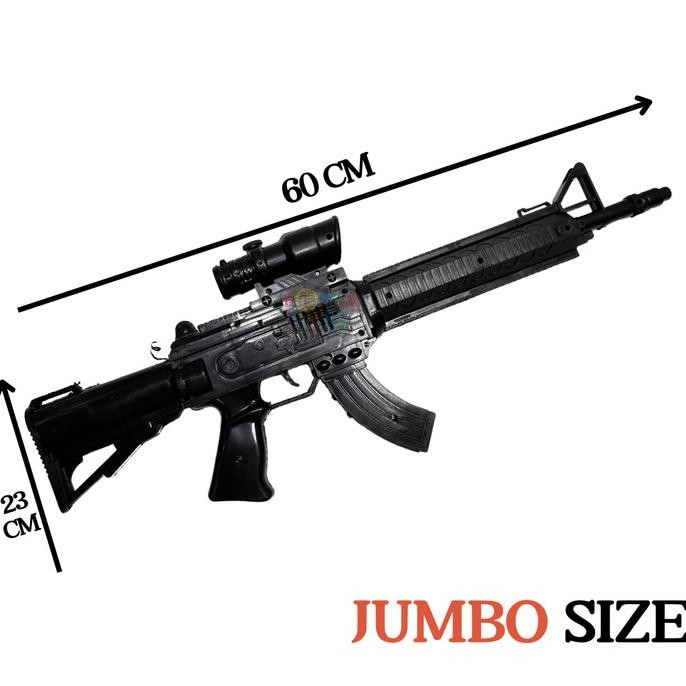 baru  MAINAN SENAPAN PISTOL GUN MAN BUNYI ADA TOPENG SENJATA COSPLAY PERANG murah