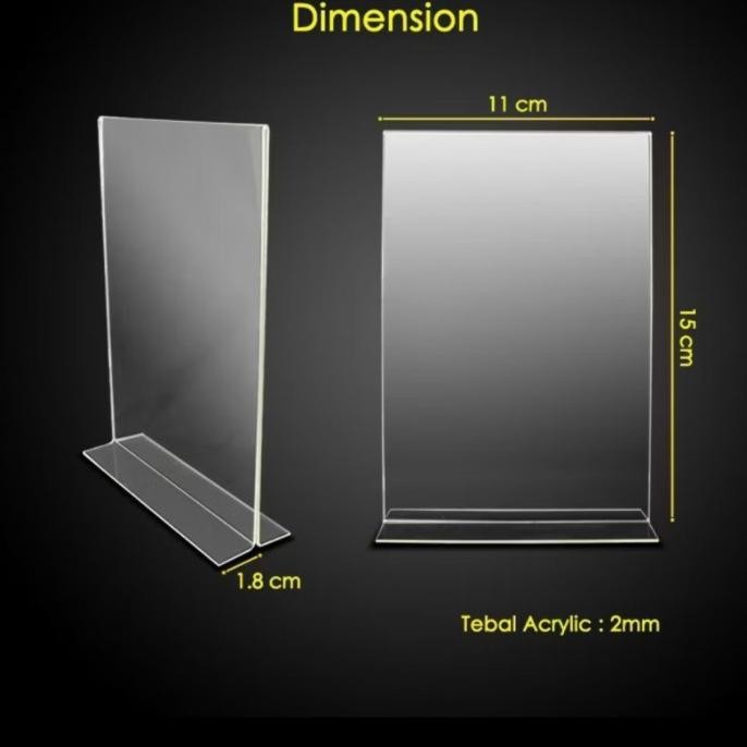 

new !!! Acrylic Tent Holder / Tempat Brosur Transparant A4/A5/A6/A7/A8/A9/A10 murah