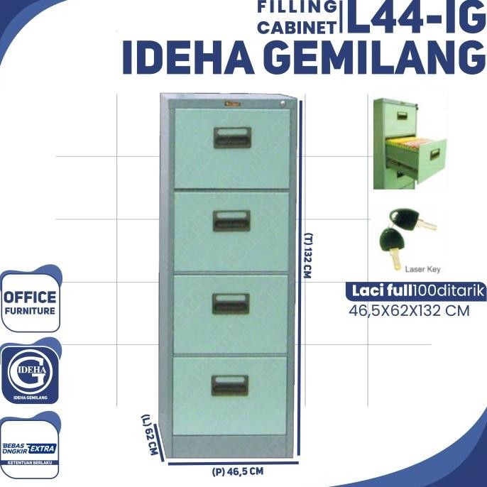 new  Filling Cabinet 4 Laci Lion 44 murah