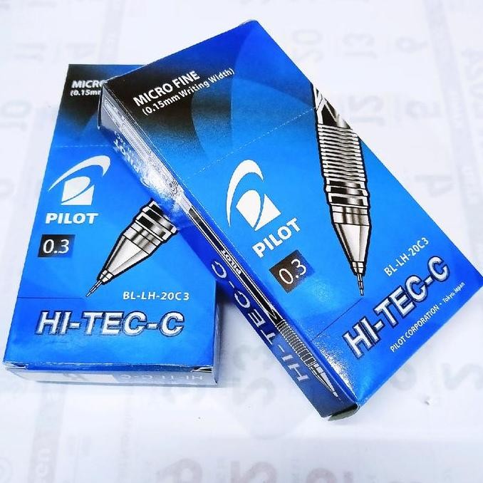 

NEW Pulpen Pilot Hi-TEC-C MiCRO FINE 0.3/0.4mm isi 12 pcs - Hitam/Biru - Tinta