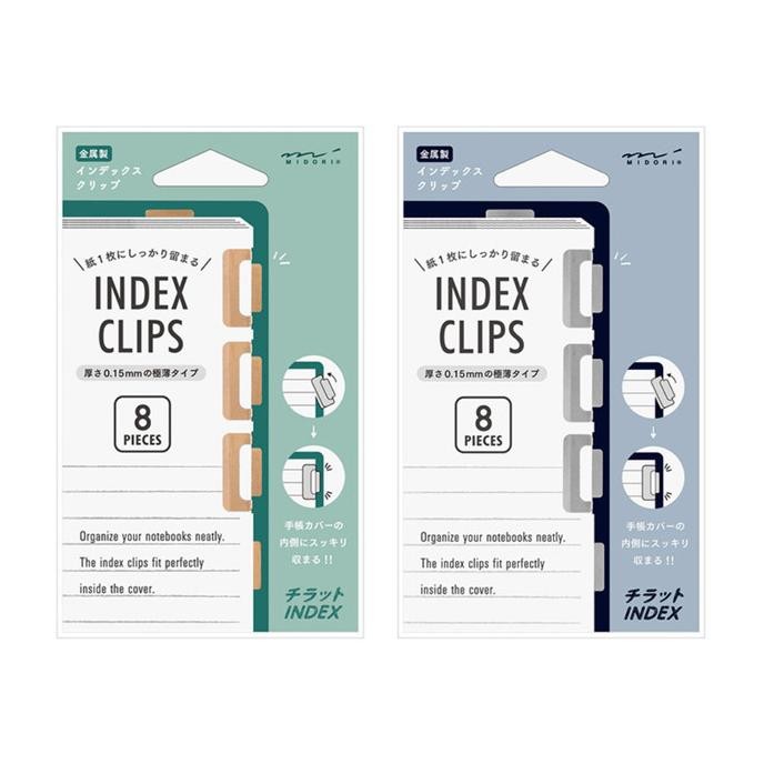 

new !!! Midori Chiratto Index Clips Metal Bookmark Penanda Pembatas Buku murah