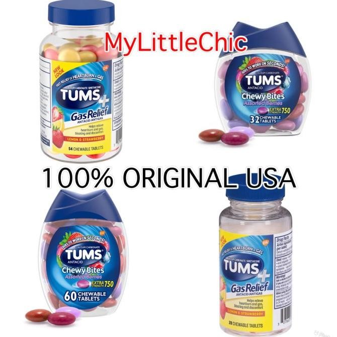 

TERLARIS - Tums Chewy Bites Chewable Berries Lemon - Gas Relief