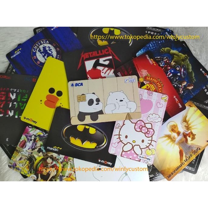 new  Kartu Emoney BRI BRIZZI ID CARD Bank BRI Tanda Pengenal Murah - 2 SISI murah