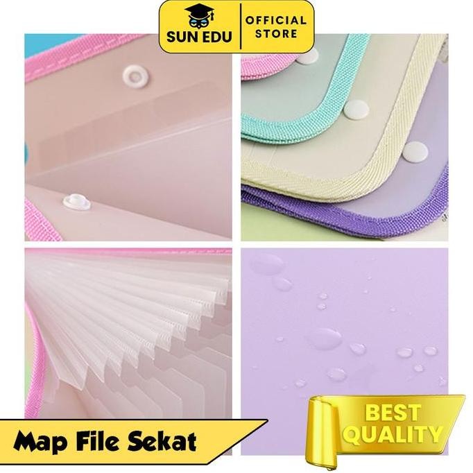 

new !!! A4 File Folder Document Organizer / Tas File Holder Kertas A4 13 Sekat / Map Tas Dokumen File Bag Stationery box file tas berkas murah