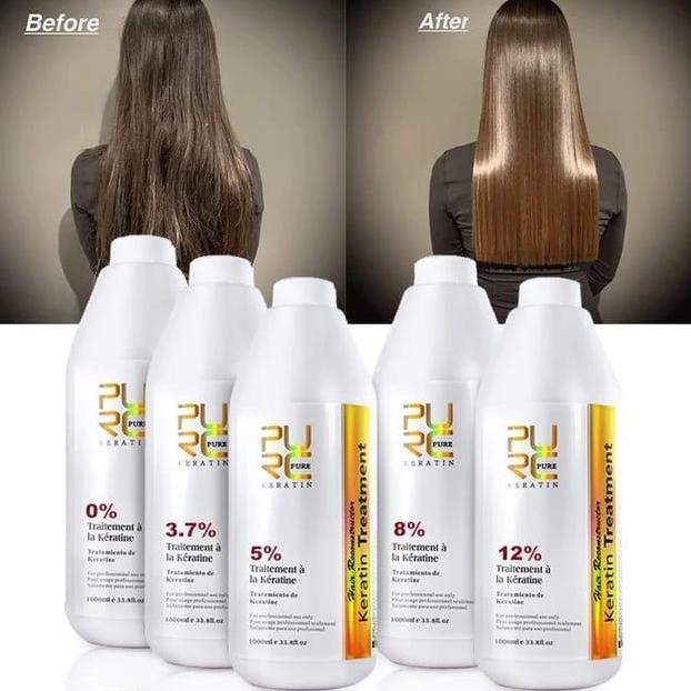 (BISA COD) PURC BRAZILIAN KERATIN TREATMENT SMOOTHING 1000ml Haircare Kering pure ichiban smooth
