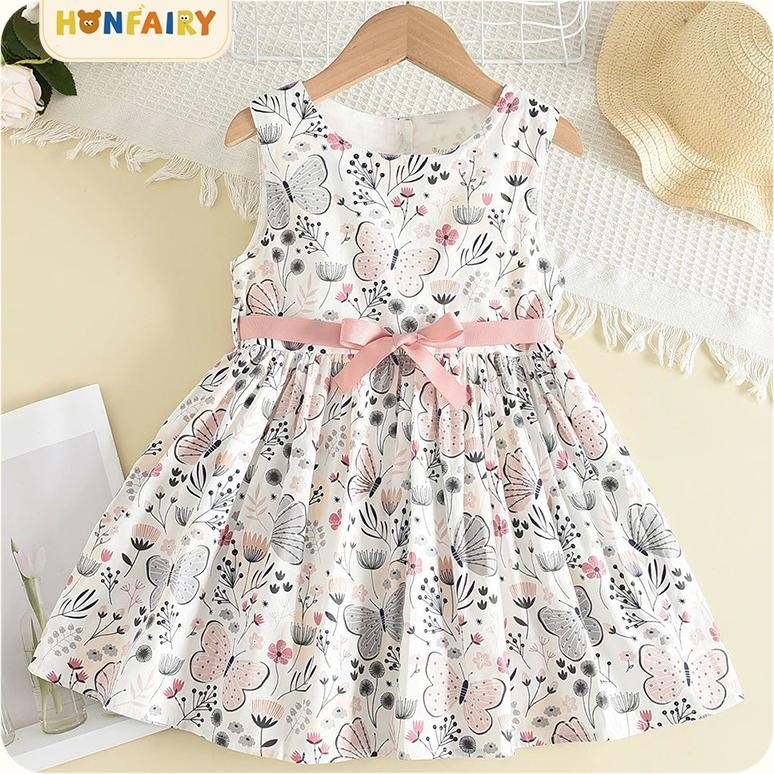 New Dress anak perempuan bahan katun import /gaun anak cewek rok mini / Dress ulang tahun
