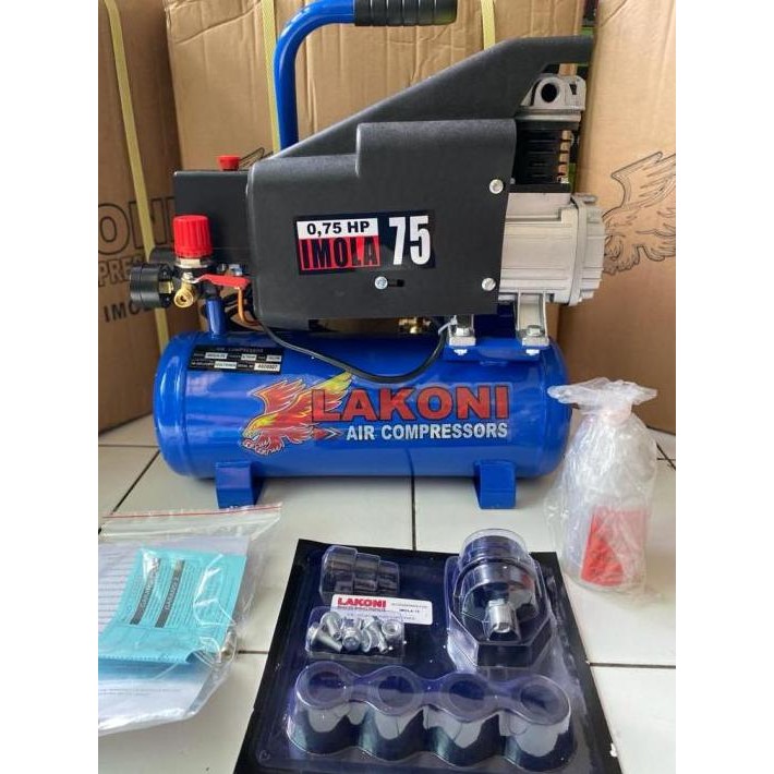 READY PAKET KOMPRESOR ANGIN / KOMPRESOR UDARA LENGKAP 7 PCS TUKANG CAT/BENGKEL MOTOR MOBIL MESIN KOM