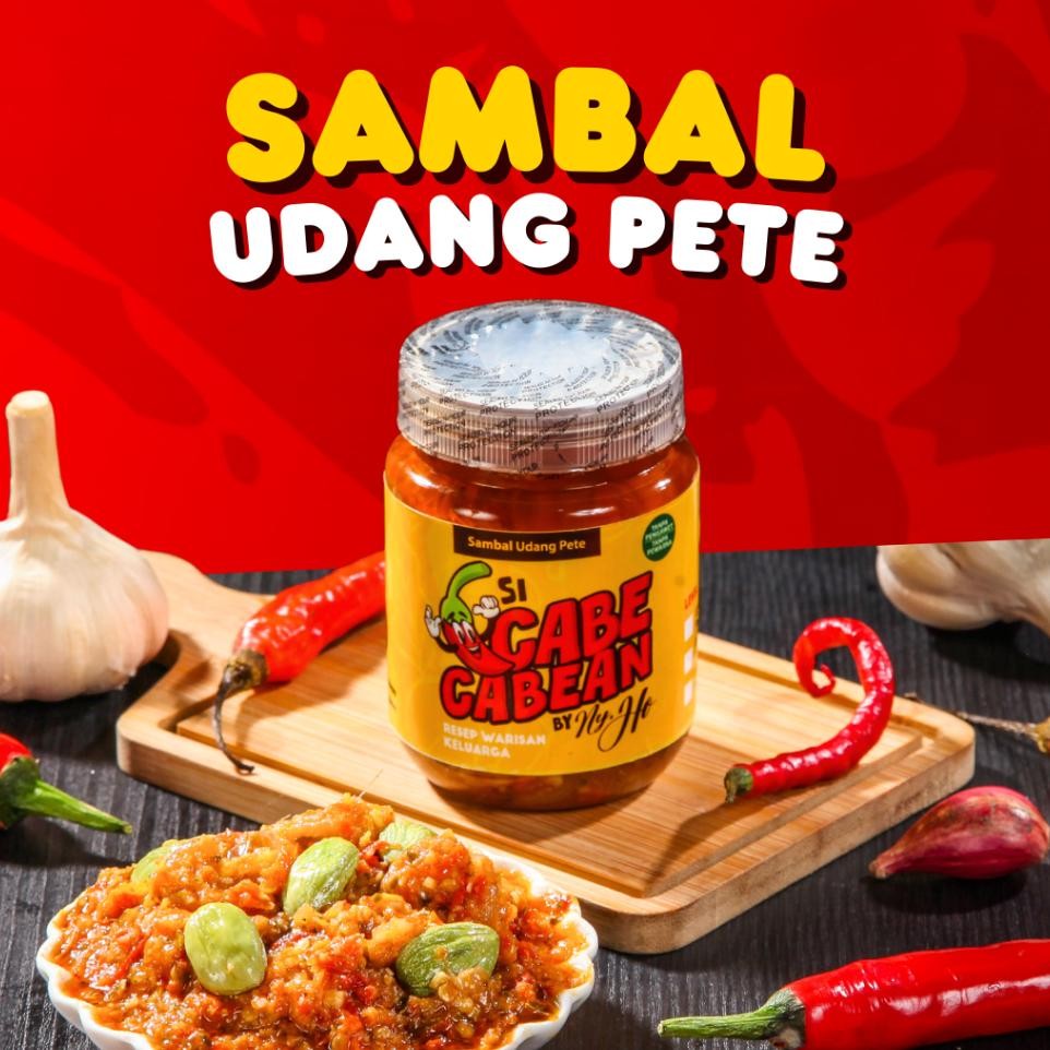 

I Cabecabean Ambal Udang Pete 200Ml Ambel Loal Peda Gurih Freh Dalam Emaan Botol