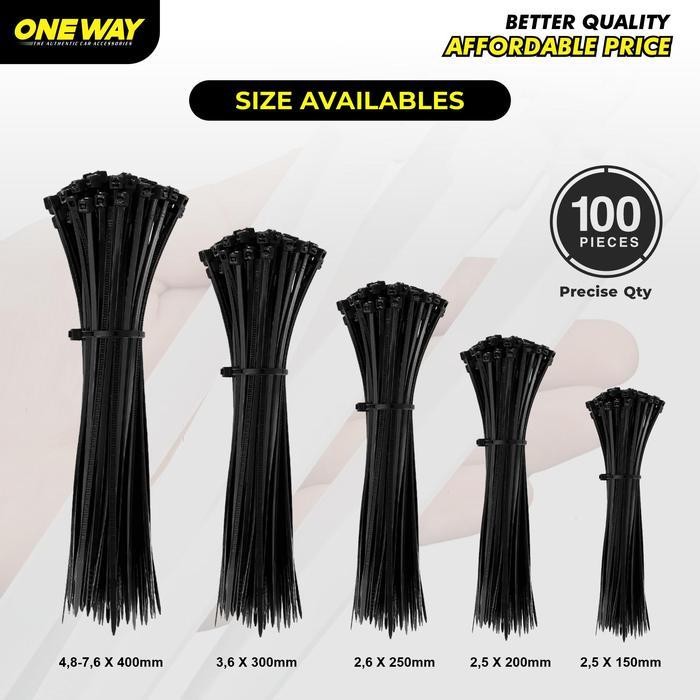 

Kabel Ties Nylon Ukuran 3,6 X 300 Mm High Quality Warna Putih Serbaguna