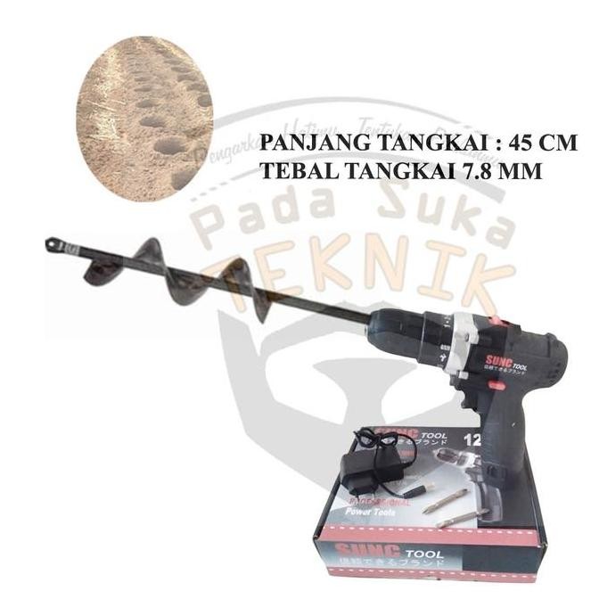 Produk Terbaik] Alat Pertanian Mata Bor Penggali Lubang Pelubang Penggemburan Pembuat Sumur Tanah Bi