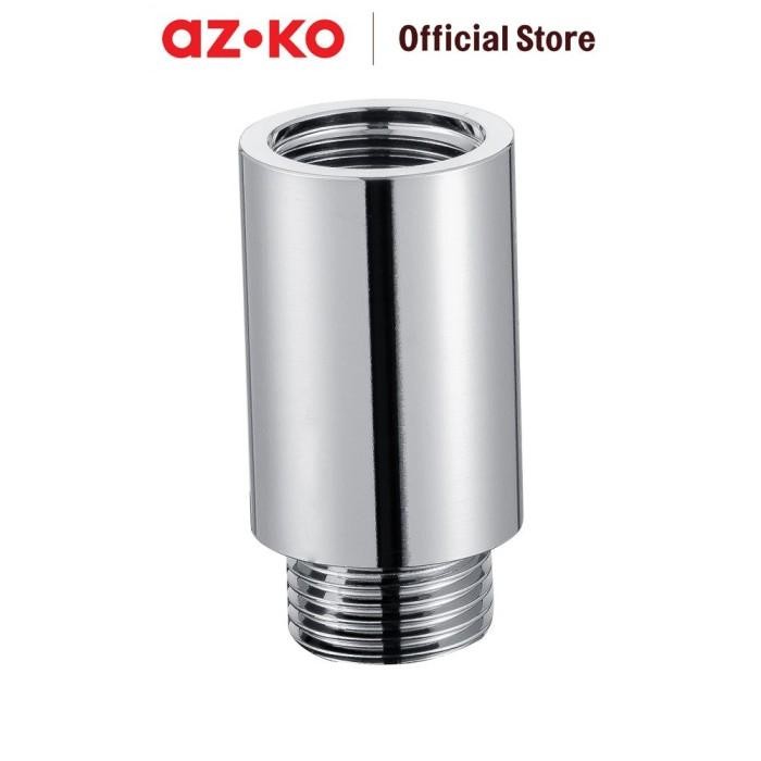 Azko Fosa 40 Mm Soket Sambungan Pipa Drat Luar Dalam Stainless Steel 1/2 -1/4 Inci Extension Socket 