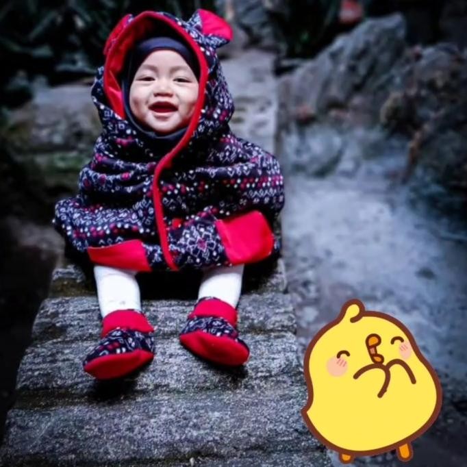 Original paket cuddle me baby cape selimut jaket bayi set fitted booties