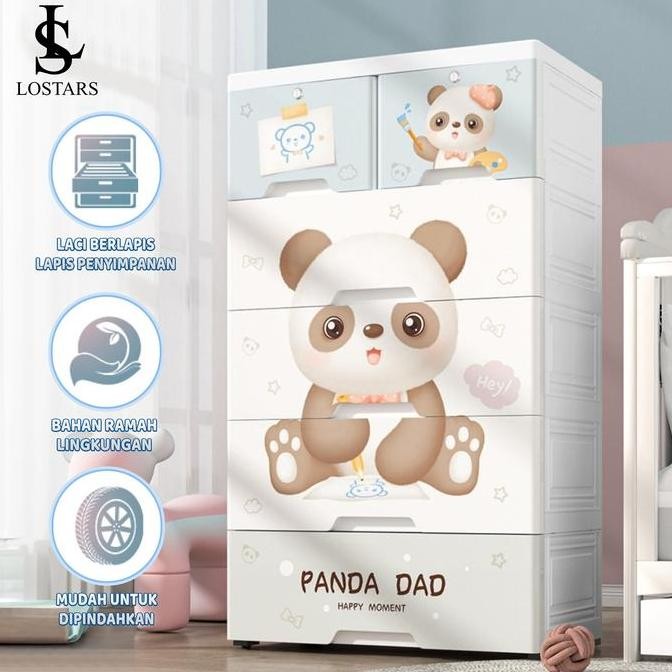 Lostars/Lemari bayi/Lemari plastik /Lemari plastik anak/lemari plastik premium/lemari pakaian /lemar