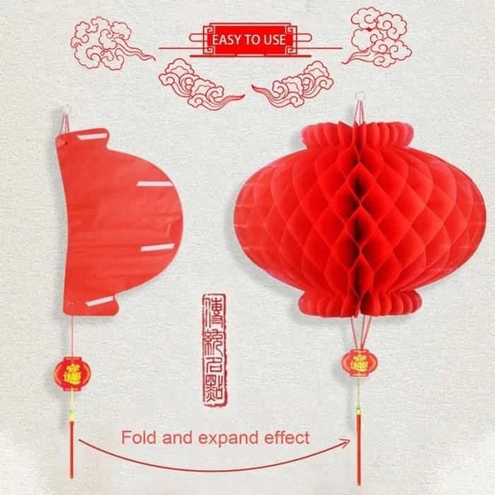 10Pcs Lampion China Gantung Lampion Imlek Imlek Lampion Lampion Nanas Lipat Lentera Cina