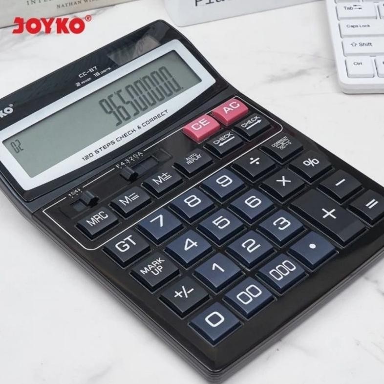 

Jy-56 Joyko Cc-57 Check & Correct Calculator - Kalkulator 16 Digit Lcd Besar Cek Ulang Viral