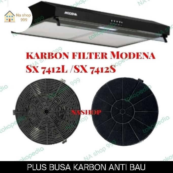 karbon filter cooker hood modena sx7412l/ sx7412s/sx 9412 l