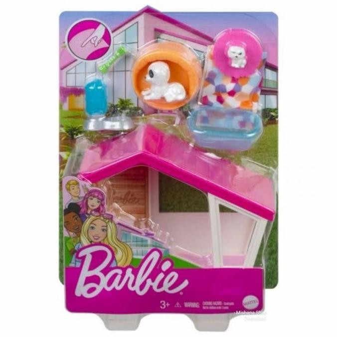 COD Mainan Furniture Boneka Barbie Indoor Puppy House Rumah Anjing