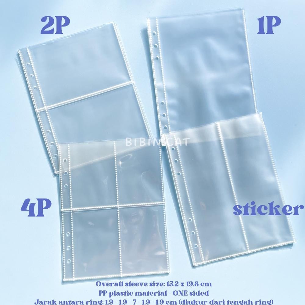 

*FL* (A5 Size) 10 Lembar Sleeve Binder A5 6 Ring - ONE Sided fgs-3