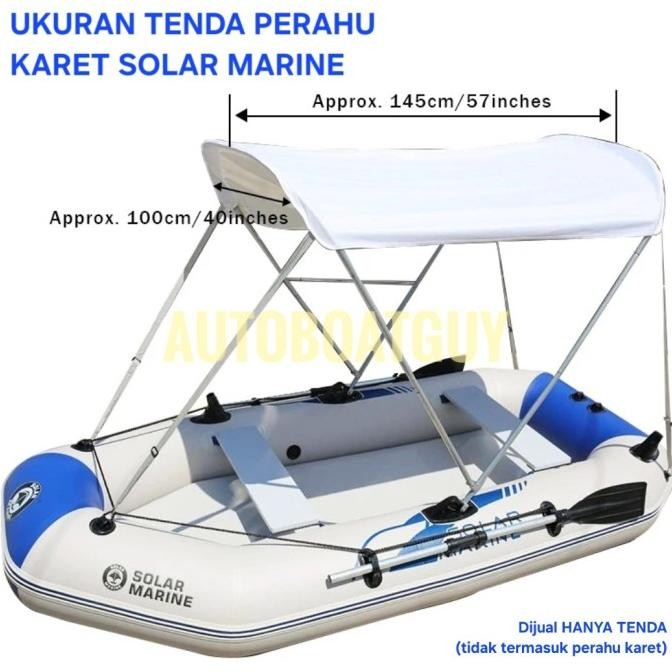 :::::::] Tenda / Sunshade Perahu Karet Original Solar Marine model Bimini Top