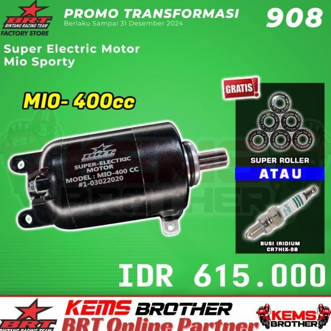 Dinamo Starter Brt Yamaha Mio Sporty Smile Nuvo Boreup 200Cc-400Cc