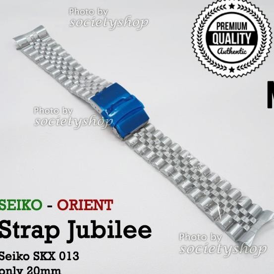 Jubilee Strap Rantai Jam Tangan Seiko 013 Skx13 Watch 20Mm Tali 20