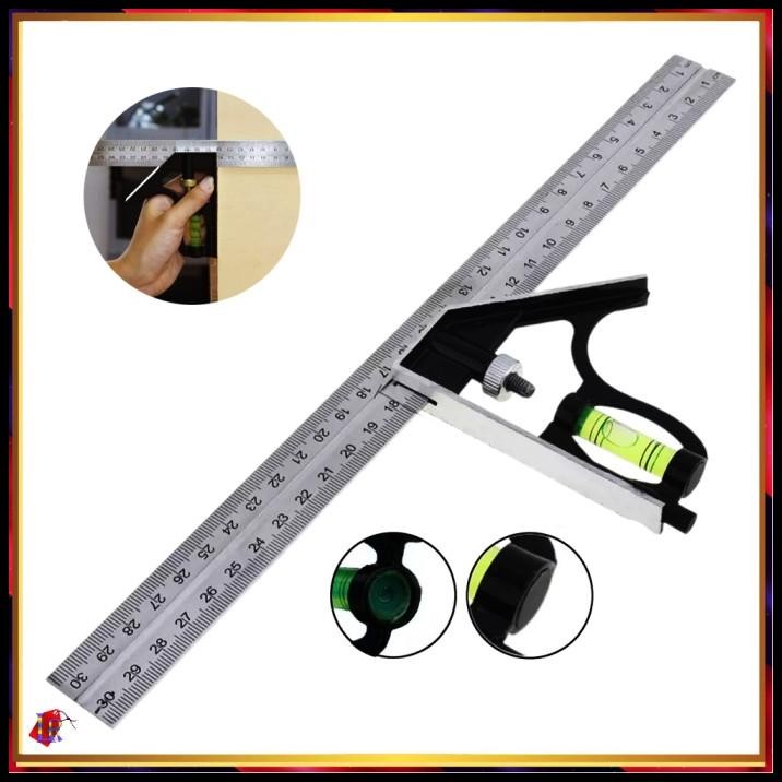 

Penggaris Siku L Waterpass Adjustable Angle Square Ruler Sudut Presisi