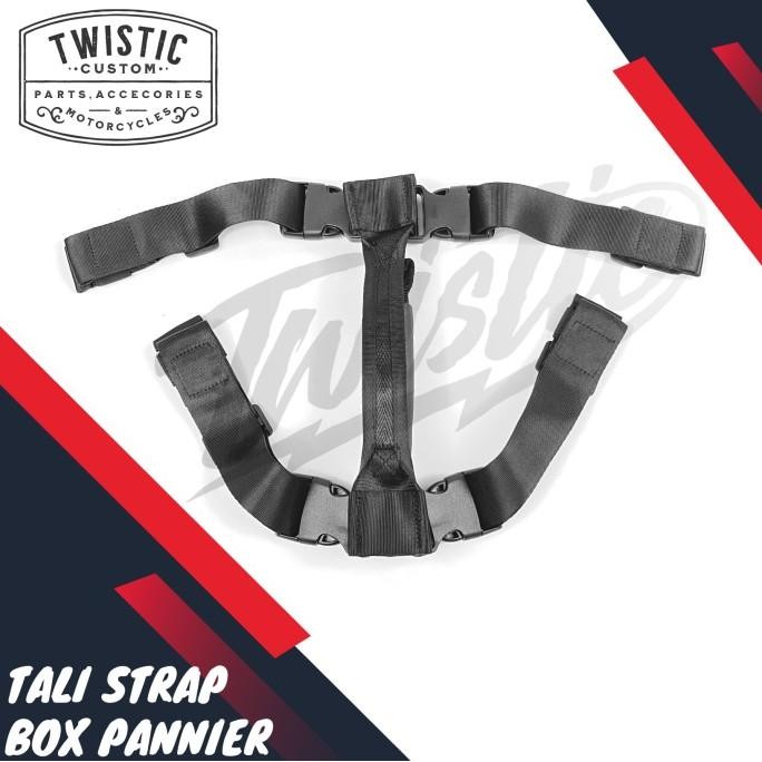Terlaris Tali Strap Loop Handle Pengait Box Pannier Cargo Motor Universal Ready Stok