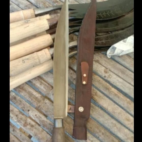 Pisau Sembelih Daging Sapi Dan Kambing Baja Per ( 40 Cm ) Asli Madura New Stok