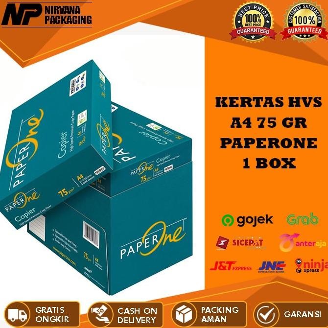 

TERBARU - [GOJEK/GRAB] KERTAS HVS A4 PAPERONE 75GR 70GR PAPER ONE PRINT FOTOCOPY Merah Stationery