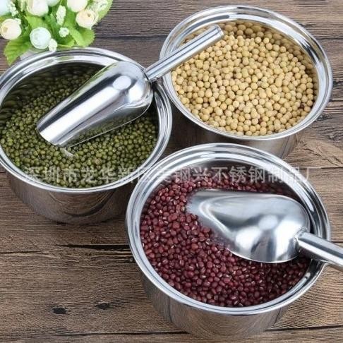 

Terlaris Sekop Es Beras Kacang Tepung Ice Scoop Stainless Steel Shovel Serokan