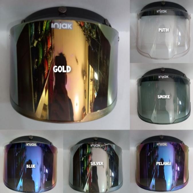 kaca helm/visor helm bogo merk injak