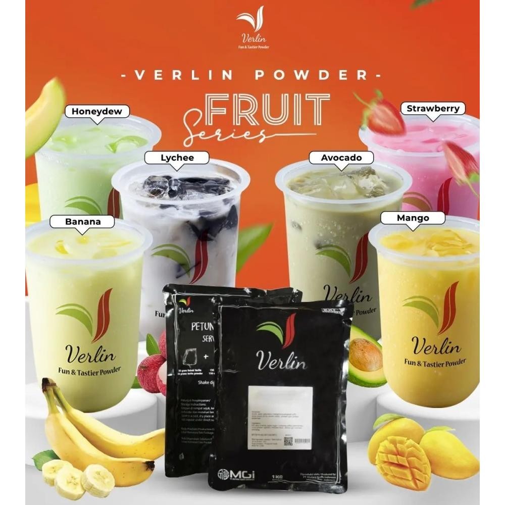 

Uy-23 Eq-77 Bubuk Minuman Rasa Pisang / Verlin Drink Powder Banana 1Kg Sale