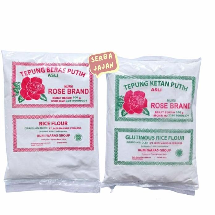 

Terlaris Tepung Rose Brand Beras Putih & Ketan Putih 500Gr
