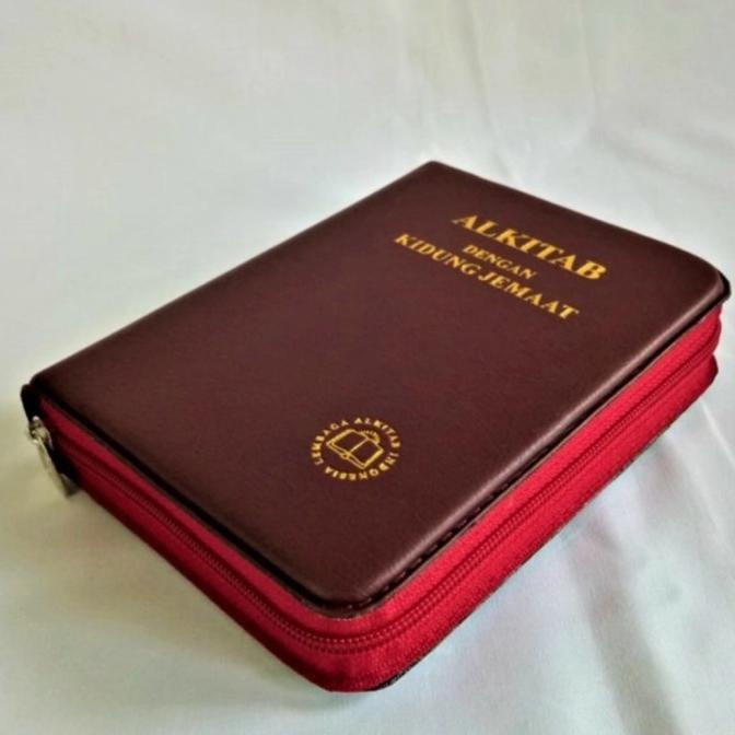Hits Alkitab Dan Kidung Jemaat Ukuran Sedang Imitasi Kulit Resleting